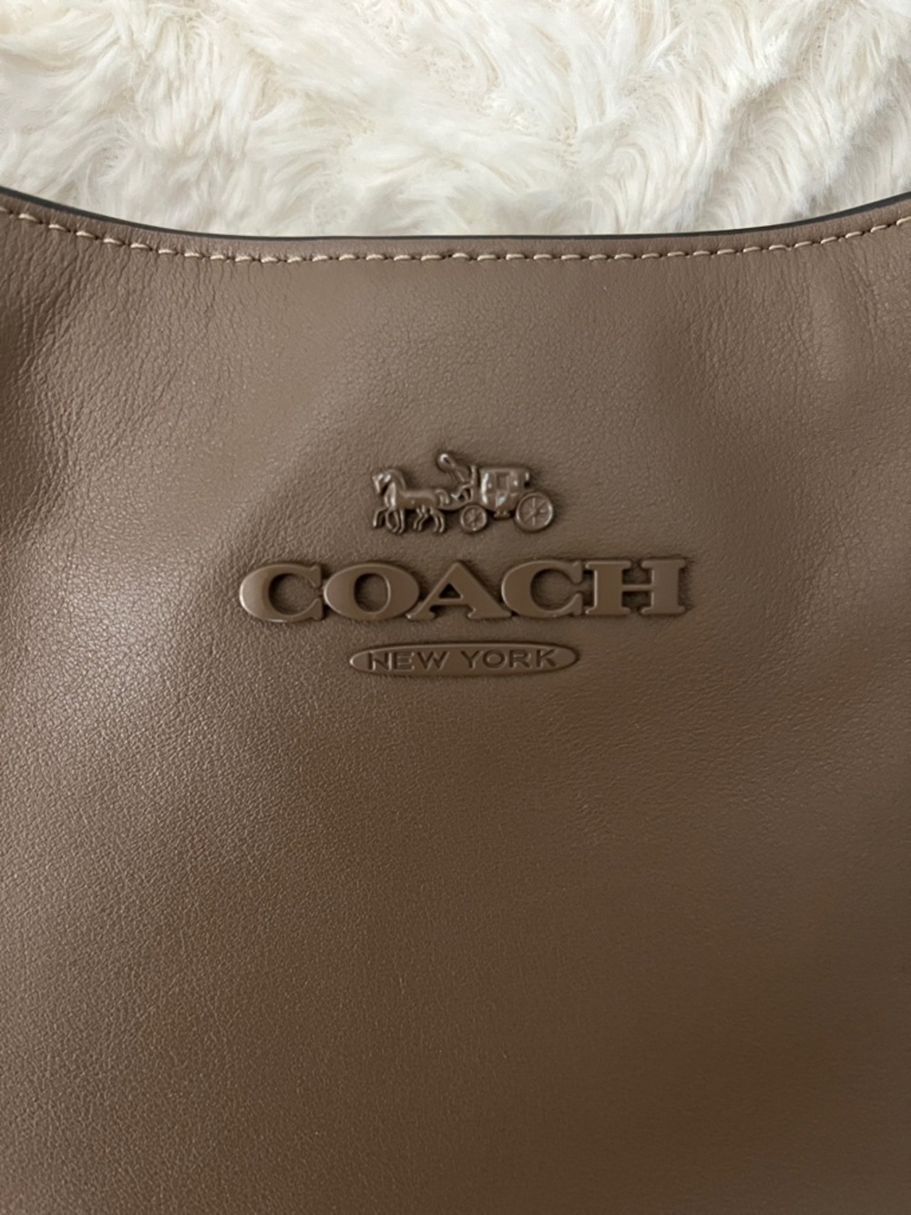 Coach Penelope Chocolate Brown Leather Shoulder Bag - Picture 2 of 8